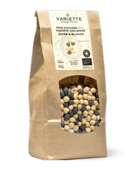 Pois chiches anciens noirs&blancs 400g BIO – SEC