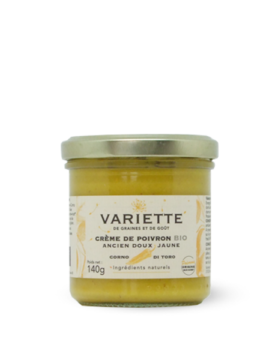 Crème de poivron ancien doux Corno di toro Jaune – BIO