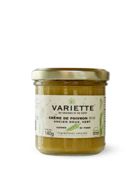 Crème de poivron ancien doux Corno di toro vert – BIO