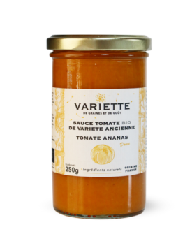 Sauce tomate BIO de variété ancienne tomate Ananas jaune