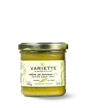 Crème de poivron ancien doux Corno di toro vert – BIO